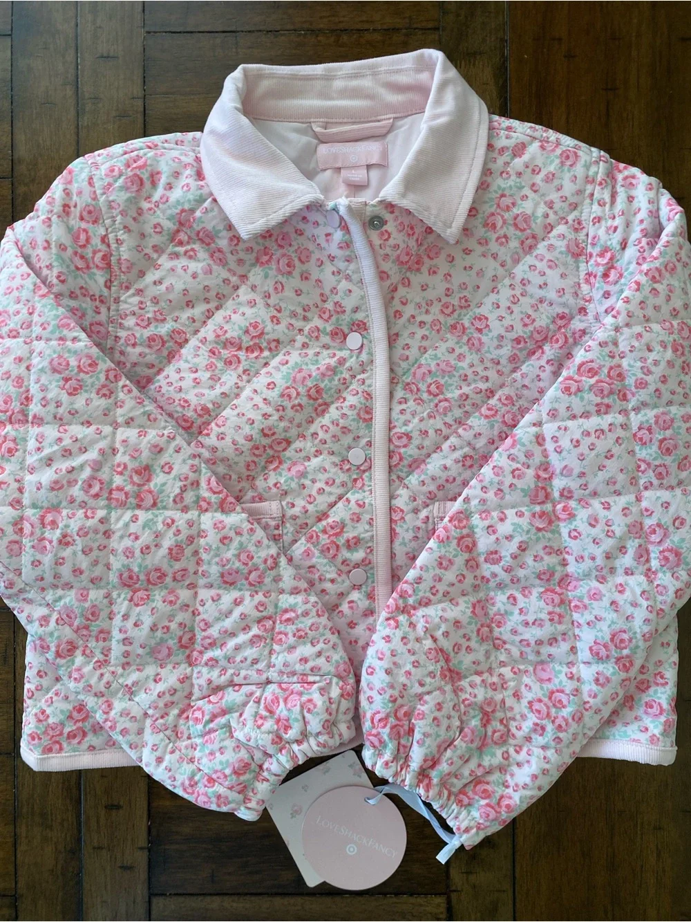 LoveShackFancy Charlotte Roseheart Quilted Barn Jacket